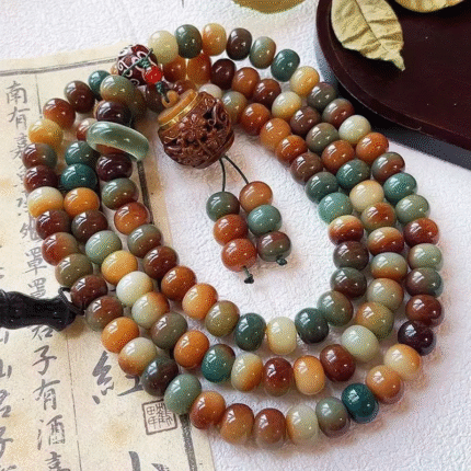 Buddha Energy Stones Mala Beads Bodhi Seed Bracelet