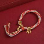 Good luck, red rope,Peace,Om Mani Padme Hum,Colorful Reincarnation Knot String Bracelet