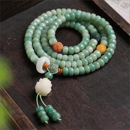 Buddha Energy Stones, Zen,Feng Shui,Luck,Bodhi Seed Bracelet,Mala 108 beads,lotus