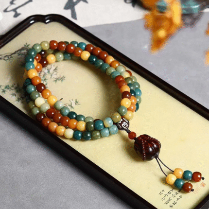 Buddha Energy Stones, Zen,Feng Shui,Luck,Bodhi Seed Bracelet,Mala 108 beads