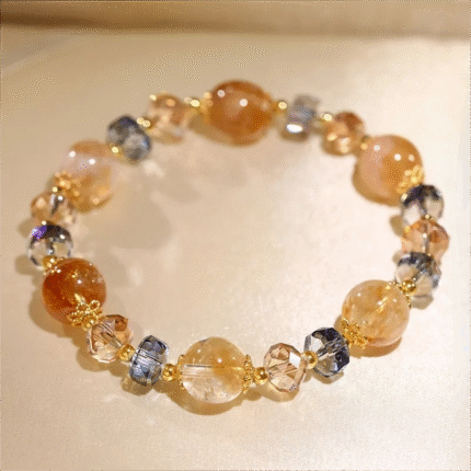Buddhist energy stone, feng shui ,wealth, luck ,Citrine bracelet