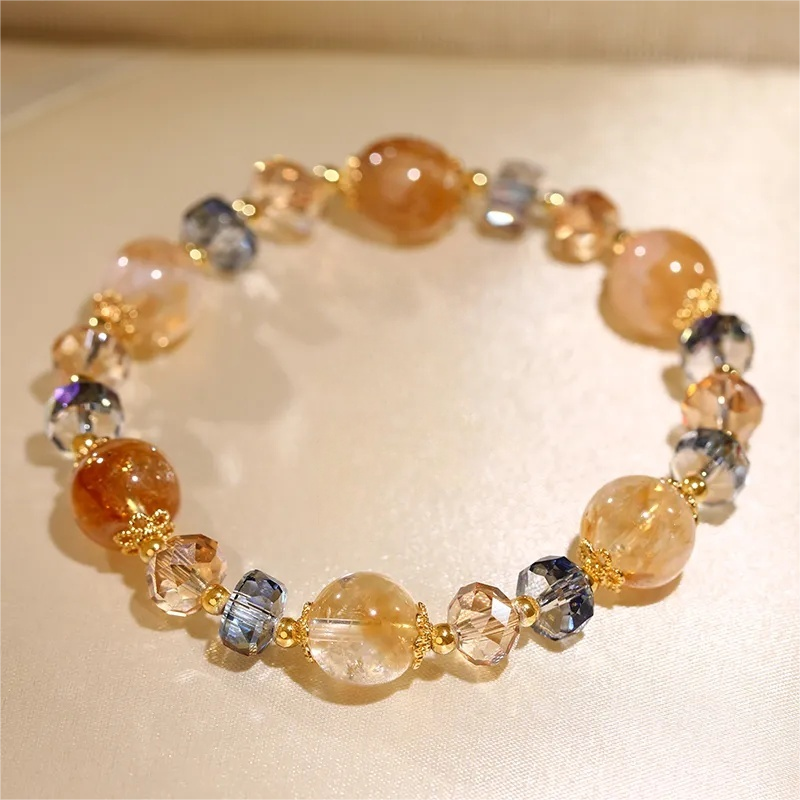 Buddhist  stone,  ,,  ,Citrine bracelet