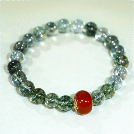Buddha energy stone,feng shui,wealth,protection,green crystal bracelet