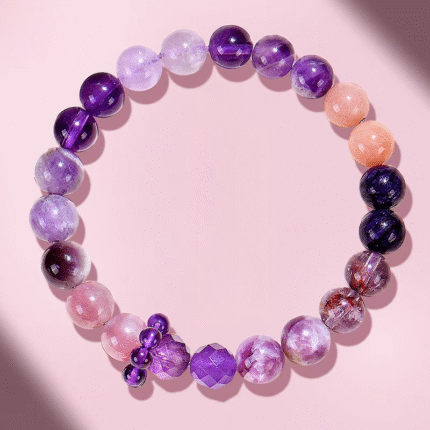 Buddhist energy stone, feng shui, purification, spiritual,wisdom,amethyst bracelet