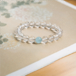 Buddhist Energy Stone,Feng Shui,Purification,Improvement,Luck,White Crystal Bracelet