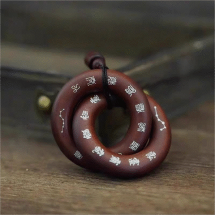 Ten Heavenly Scriptures,Feng shui,Taoist Deity Ten Energy Words（The Deity Who Governs Thunder）,Taoist energy,Lightning striking the Jujube Wood Evil-Dispelling Pendant Necklace