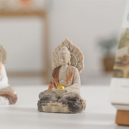 Buddhist Feng Shui Deity Figurine Sakyamuni Buddha Statue