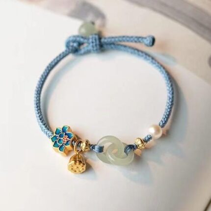 Good luck, red rope,Peace Buckle, Safe and Healthy, Charm, Energy,Bracelet