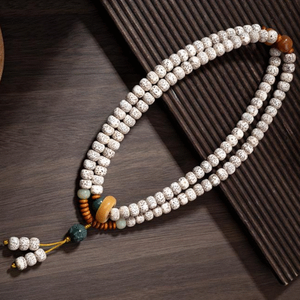 Buddha Energy Stones, Zen,Feng Shui,Luck,Bodhi Seed Mala Bracelet 108 Beads