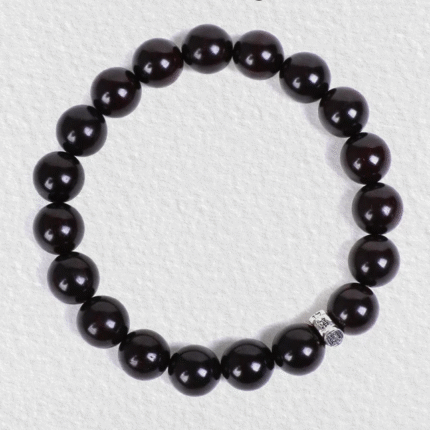 Buddha Stone Feng Shui Energy, Red Sandalwood Bracelet