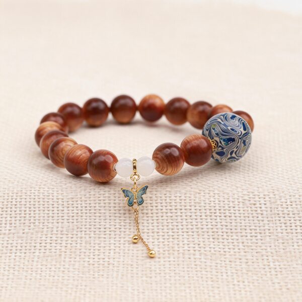 Taihang Jadeified Cliff Cypress Bracelet