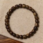 Natural Vietnam Nha Trang agarwood bracelet with refined oud beads