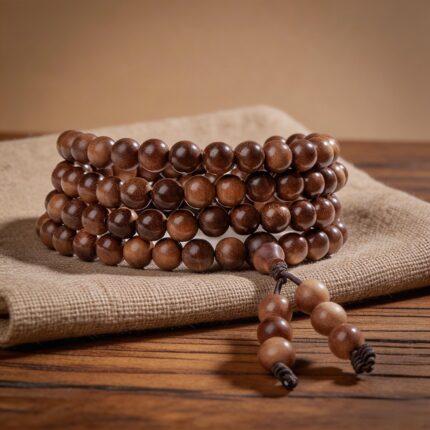 Mysore Sandalwood 108 Bead Strand STILL Collection High Oil Mature Mindfulness