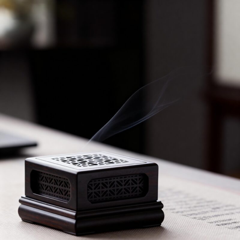 Still incense object for calm presence