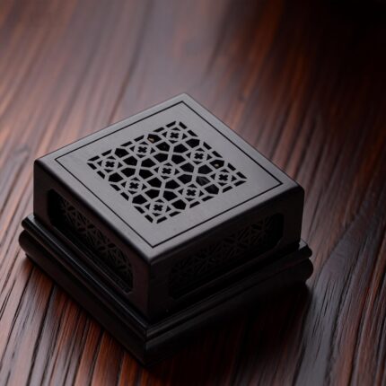 purple sandalwood ,square incense burner