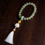 hetian green jade,handheld beads