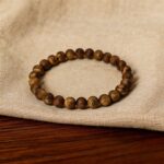 Hainan Green Qinan Agarwood Bracelet 6mm from Jianfengling