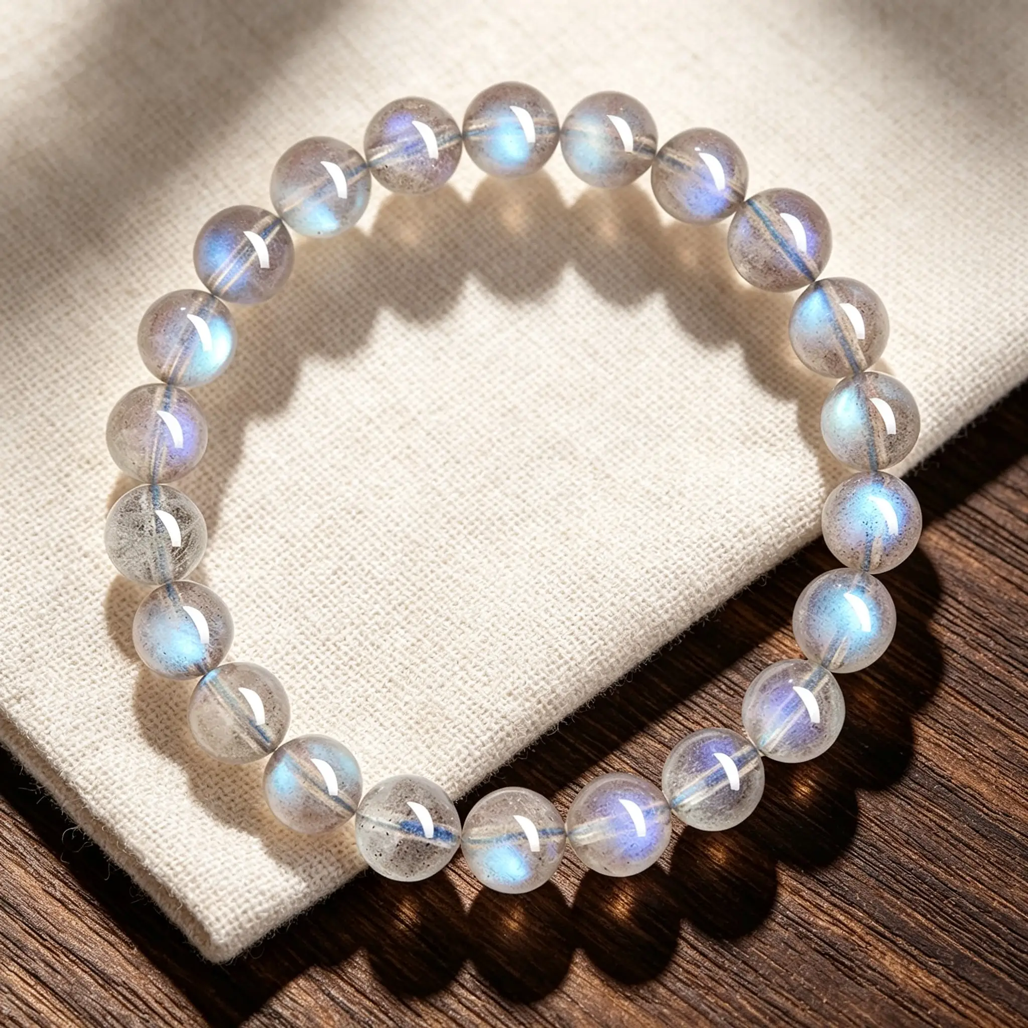 236uhffgjy grey moonstone bracelet