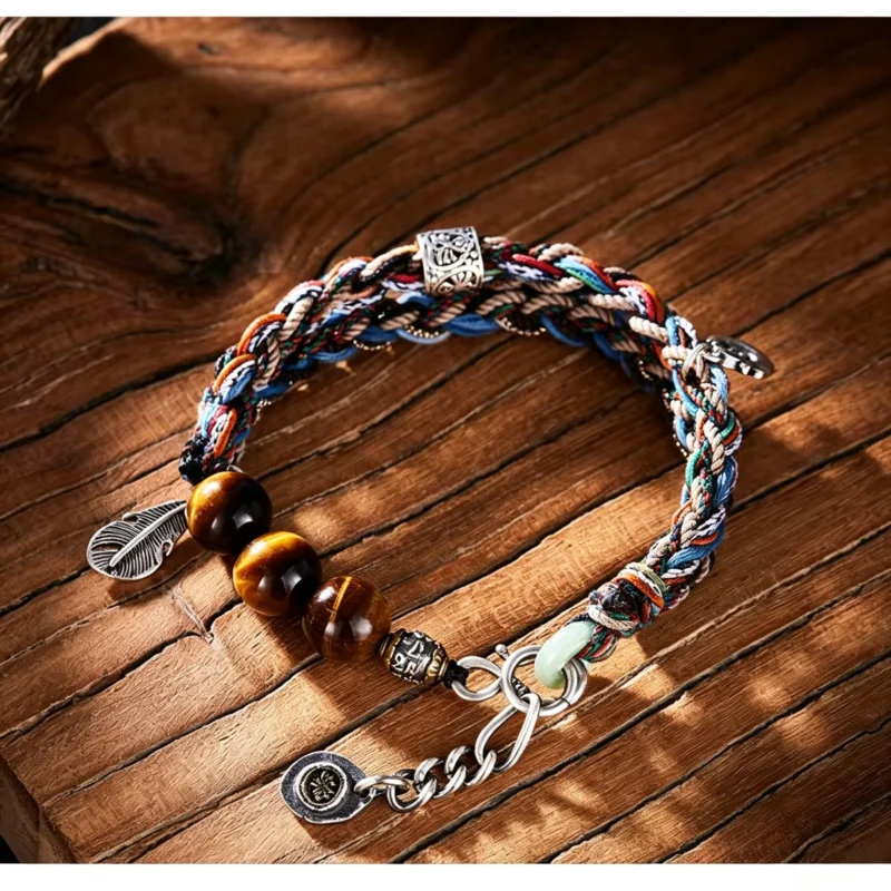 hand-braided cord bracelet
