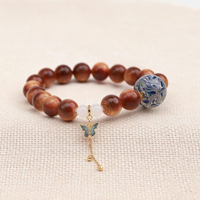 Taihang Jadeified Cliff Cypress Bracelet